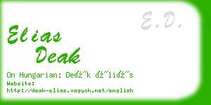 elias deak business card